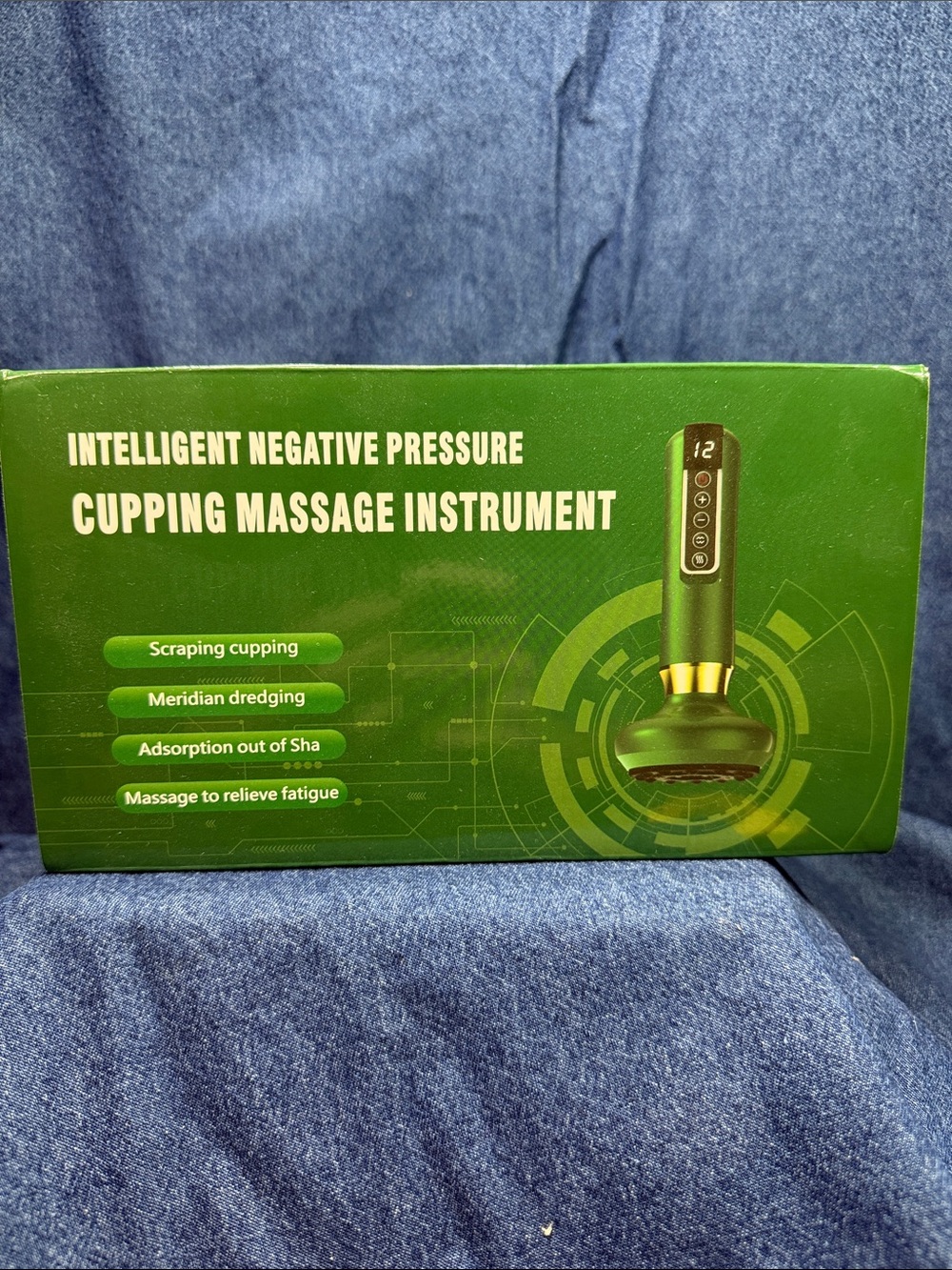 Intelligent Negative Pressure Cupping Massage Instrument - Green